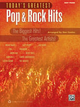 Today's Greatest Pop and Rock Hits piano sheet music cover
